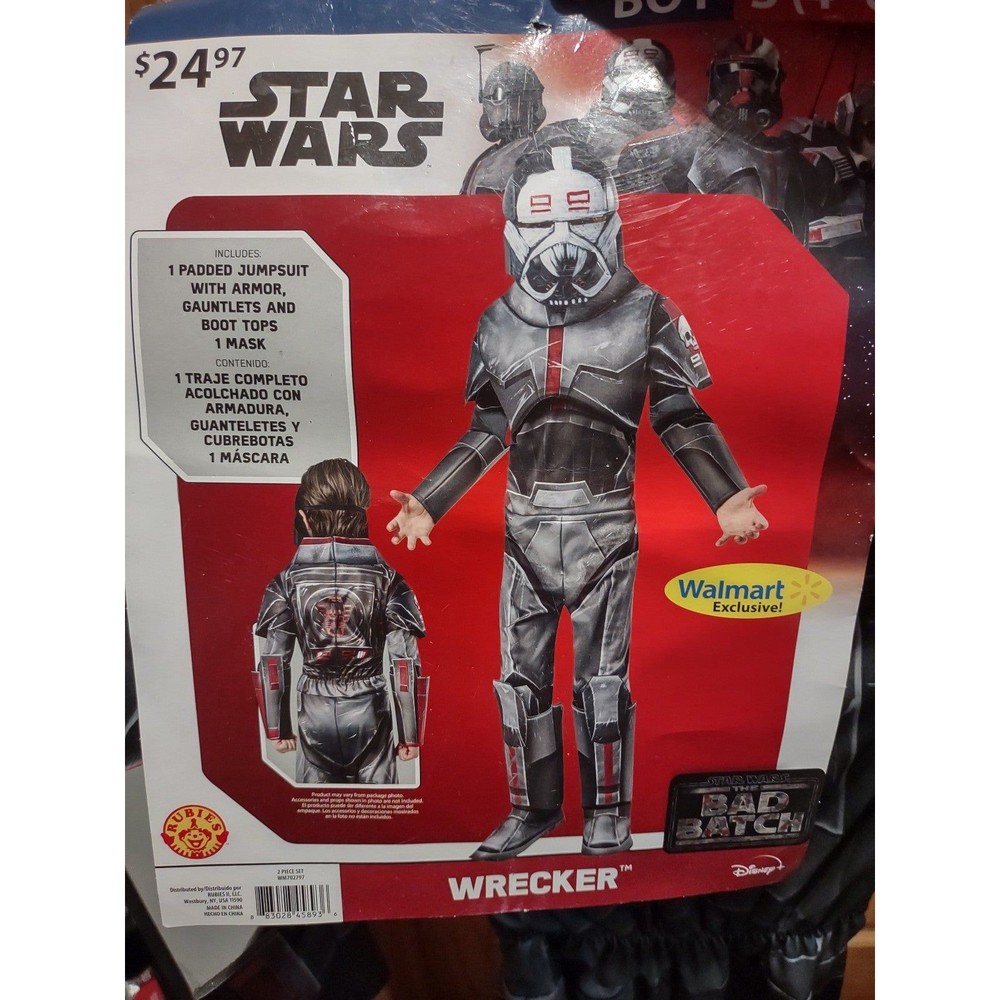 Boys kids Star wars wrecker Halloween costume Small 4-6